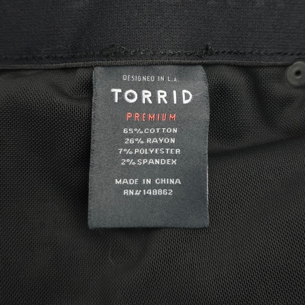 Torrid Skinny Black Wash Jeans‎ 22R - Picture 7 of 10